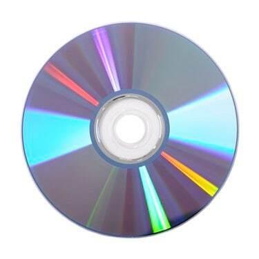 Disco de DVD isolado
