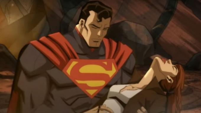 Supermenas ir Lois Lane filme „Neteisybė“.
