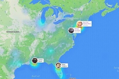 웹 스냅맵을 위한 snapchat 스냅 맵