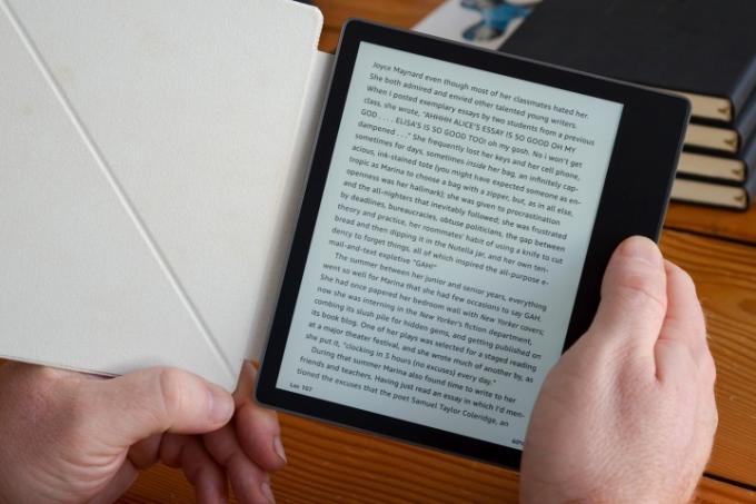 página de revisão amazin kindle oasis (2017)