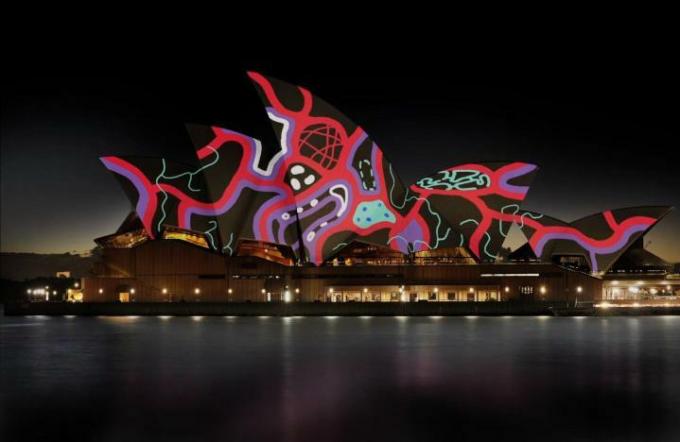 preslikava projekcij sydneyjske operne hiše