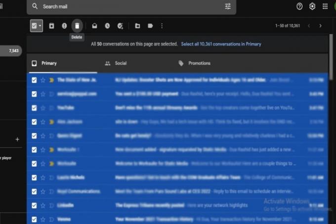 Gmail Select에서 이메일을 대량 삭제하는 방법