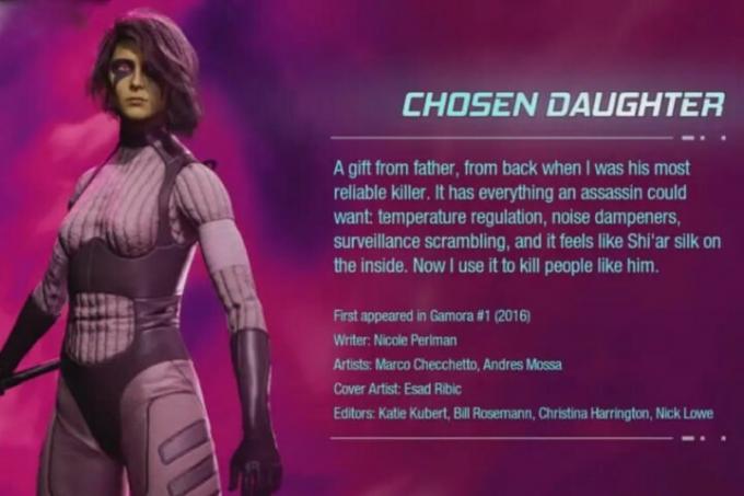 Gamora's Chosen Daughter-outfit van Guardians of the Galaxy.