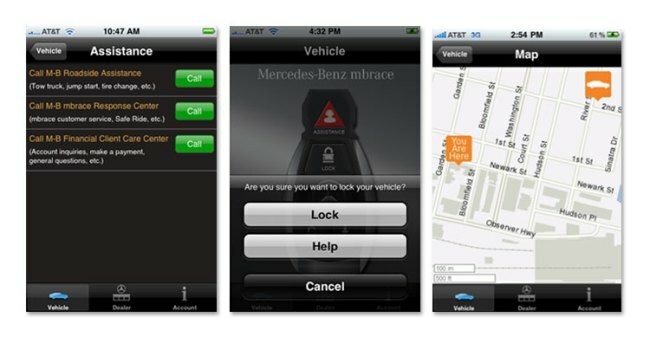 Mercedes-Benz mbrace app