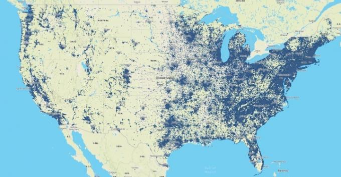 Amazon Sidewalk-dekningskartet som viser alle Sidewalk-hotspots.