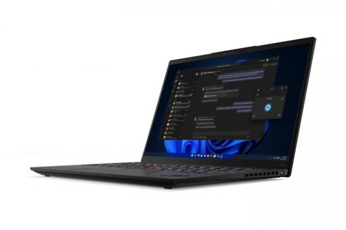 Lenovo ThinkPad X1 Nano Gen 2 venstrevendt.