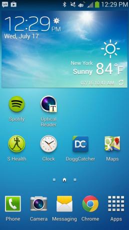Widżety zrzutów ekranu Samsung Galaxy S4 Active