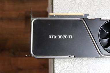 Nvidia RTX 3070 Ti vaizdo plokštė.