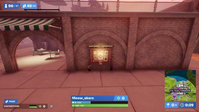 Kopfgeldtafel in Fortnite.