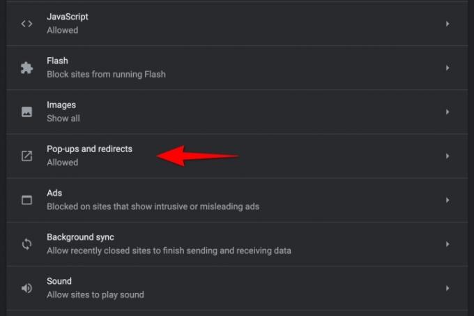So lassen Sie Pop-ups auf einem Mac zu, Chrome leitet MacOS weiter