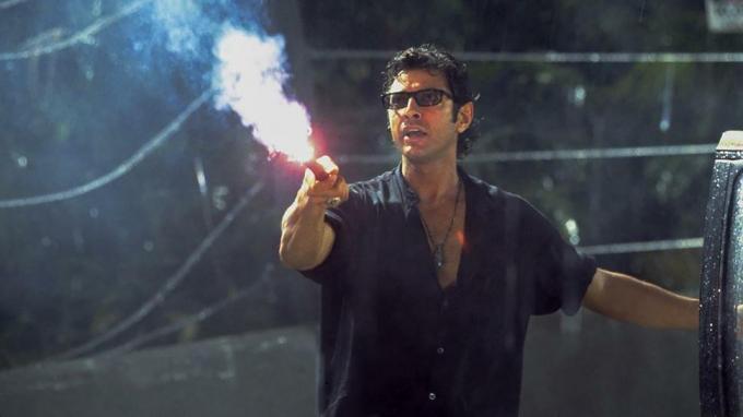 Jeff Goldblum dans Jurassic Park. 
