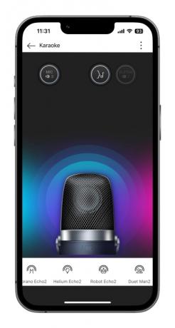 Funciones de la aplicación de karaoke del LG XBoom XL7.