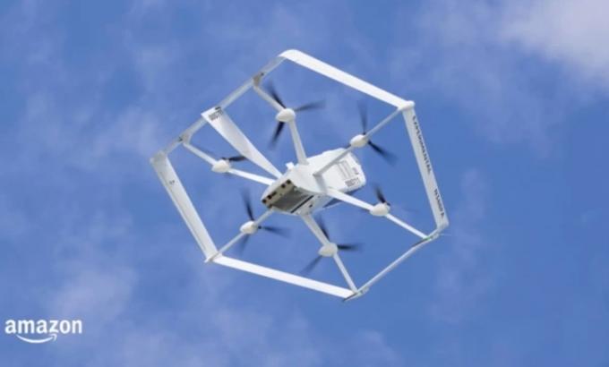 Drone de entrega Prime Air da Amazon.