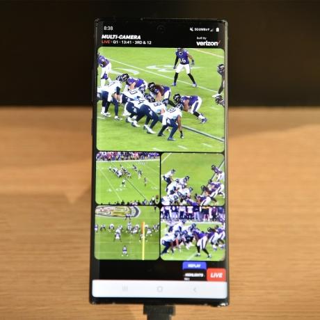 Demostración del Super Bowl 5G de Verizon