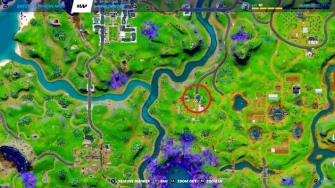 Mapa Ragsy w Fortnite.