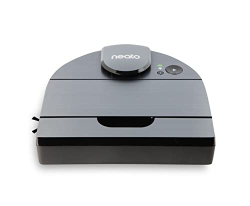 Інтелектуальний робот-пилосос Neato D10–LaserSmart Nav, інтелектуальне відображення, зони очищення, підключення до Wi-Fi, 300 хвилин роботи, потужне всмоктування, максимальне очищення, кути, шерсть домашніх тварин, смітник XXL, Alexa. 945-0446