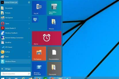 pesquisa do Windows 10 novo menu Iniciar motivo suficiente para atualização