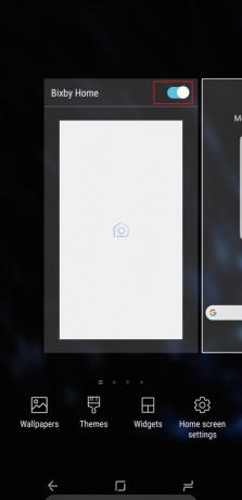 Einstellungen für den Bixby-Startbildschirm des Samsung Galaxy Note 9