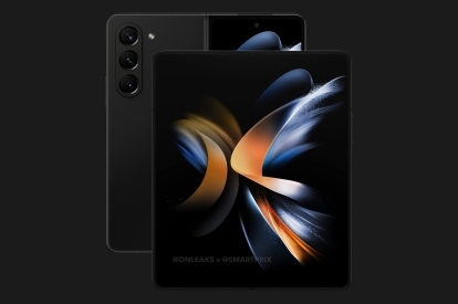 Sprednji in zadnji prikaz telefona Samsung Galaxy Z Fold 5.