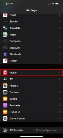 kako sprostiti prostor na iphone nastavitve izberite glasbo