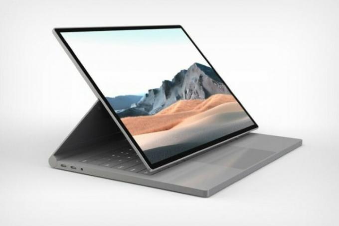 Ett inofficiellt koncept av den ryktade Surface Book 4.