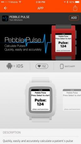 pebble time review app screenshot pulss