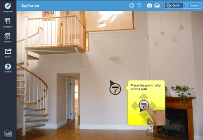 puneți mostre Tappainter să testăm culorile vopsea de perete virtuală realistă captură de ecran 2014 04 25 la 3 07 57 pm