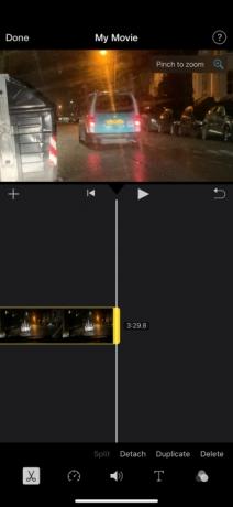 iMovie kärpib iPhone'i videot