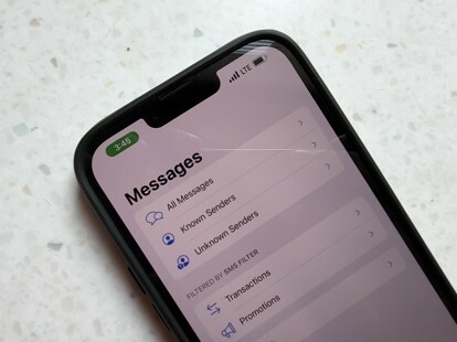 Apple Messages åbnede på iPhone 13 Pro Max