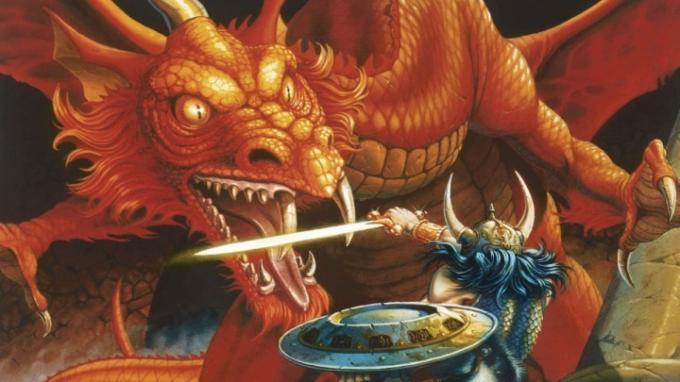 Dungeons and Dragons 프랜차이즈의 가장 유명한 그림 중 하나입니다.