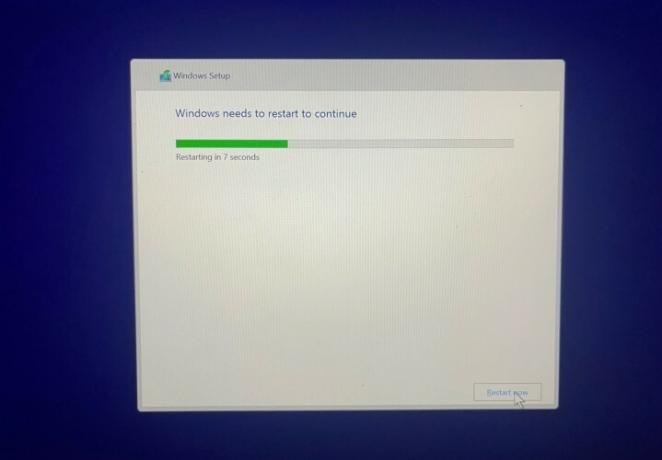 Inštalácia systému Windows 11.