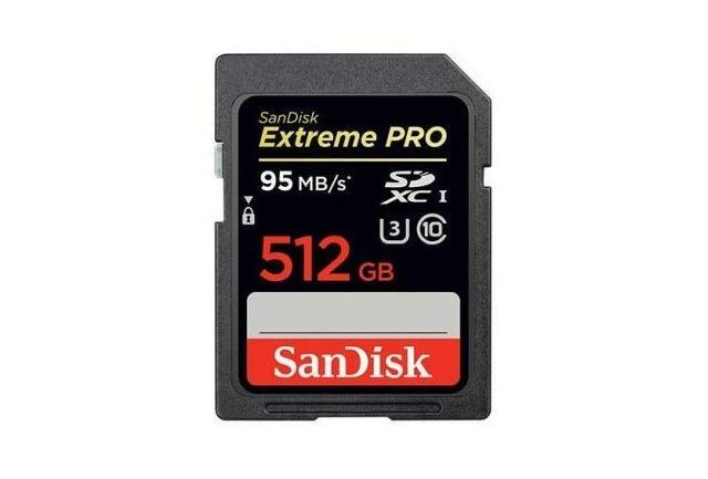 SanDisk presenta la scheda SD da record da 512 GB per $ 800