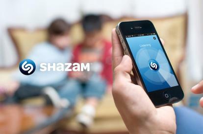 Telefone do aplicativo Shazam