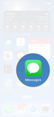 Pictograma Apple Messages.