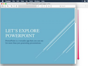 मैक पर पीपीटीएक्स कैसे खोलें