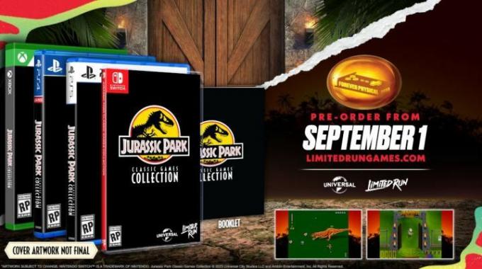 Jurassic Park Classic Games Collection 선주문용 키 아트.