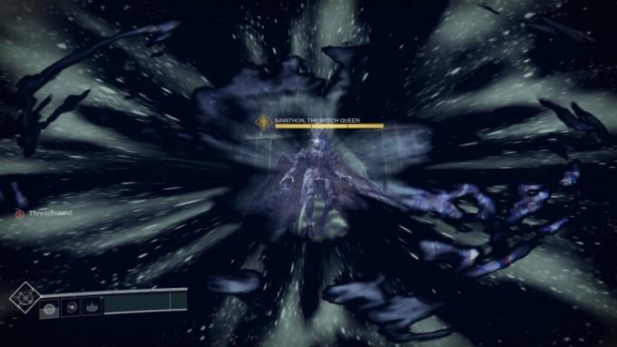 Savathun teleportiert einen Spieler in Destiny 2.
