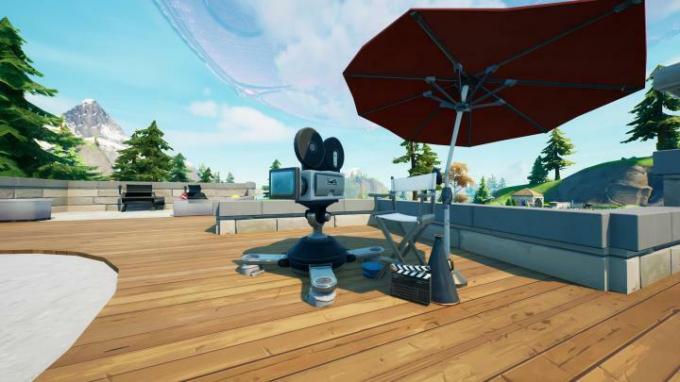 Fortnite의 Lazy Lake에 있는 카메라.