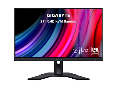 GIGABYTE M27Q 27インチ 170Hz 1440P -KVM ゲーミング モニター