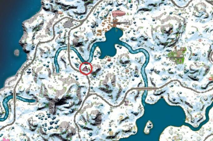 Mapa porucznika Lamy w Fortnite.