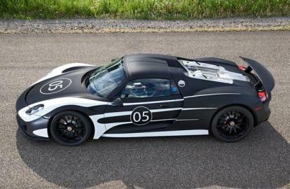 Côté prototype de la Porsche 918 Spyder