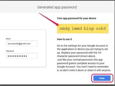 アプリのパスワードは16文字です。