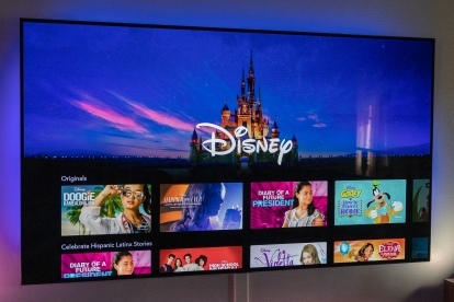 „Disney Plus“ pagrindinis ekranas.