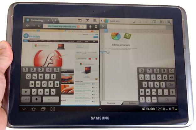 „Galaxy Note 10.1“ planšetinio kompiuterio apžvalga „Samsung“ planšetinis kompiuteris su padalintu ekranu