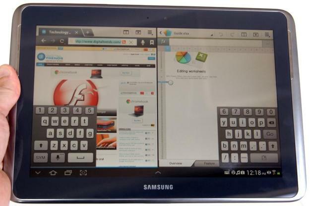 galaxy note 10.1 tablet áttekintés osztott képernyős samsung táblagép