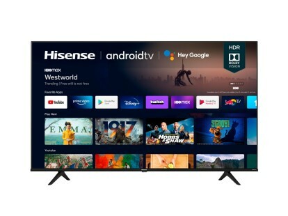 Hisense 70A6G 70-Zoll-4K-UHD-Android-Smart-TV-Produktbild mit Android TV-Benutzeroberfläche.