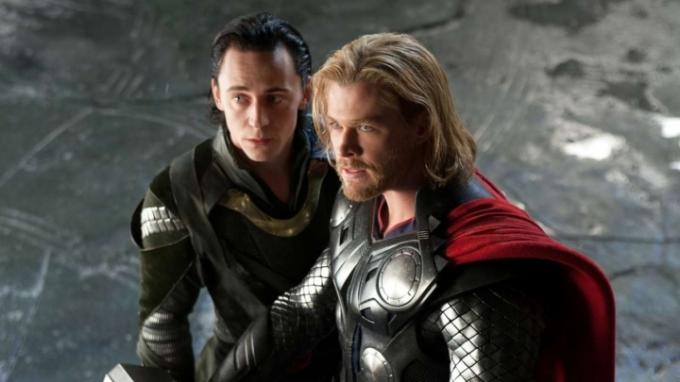 Loki și Thor în Thor din 2011.