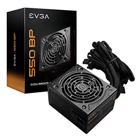 EVGA 550 BP, 80+ bronz 550 W, 3 év garancia, kompakt 120 mm-es méret, tápegység 100-BP-0550-K1