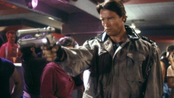 Arnold Schwarzenegger elokuvassa The Terminator.