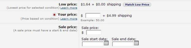 Amazon Listing: výběr ceny